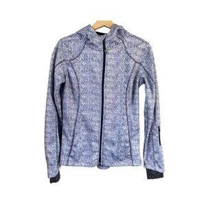 Mondetta Knit Pattern Scuba Zip-up Hoodie Small